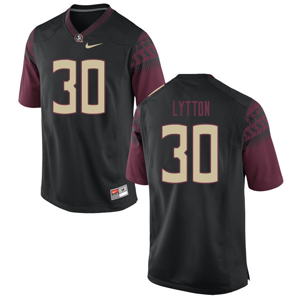 Men #30 A.J. Lytton Florida State Seminoles College Football Jerseys Sale-Black